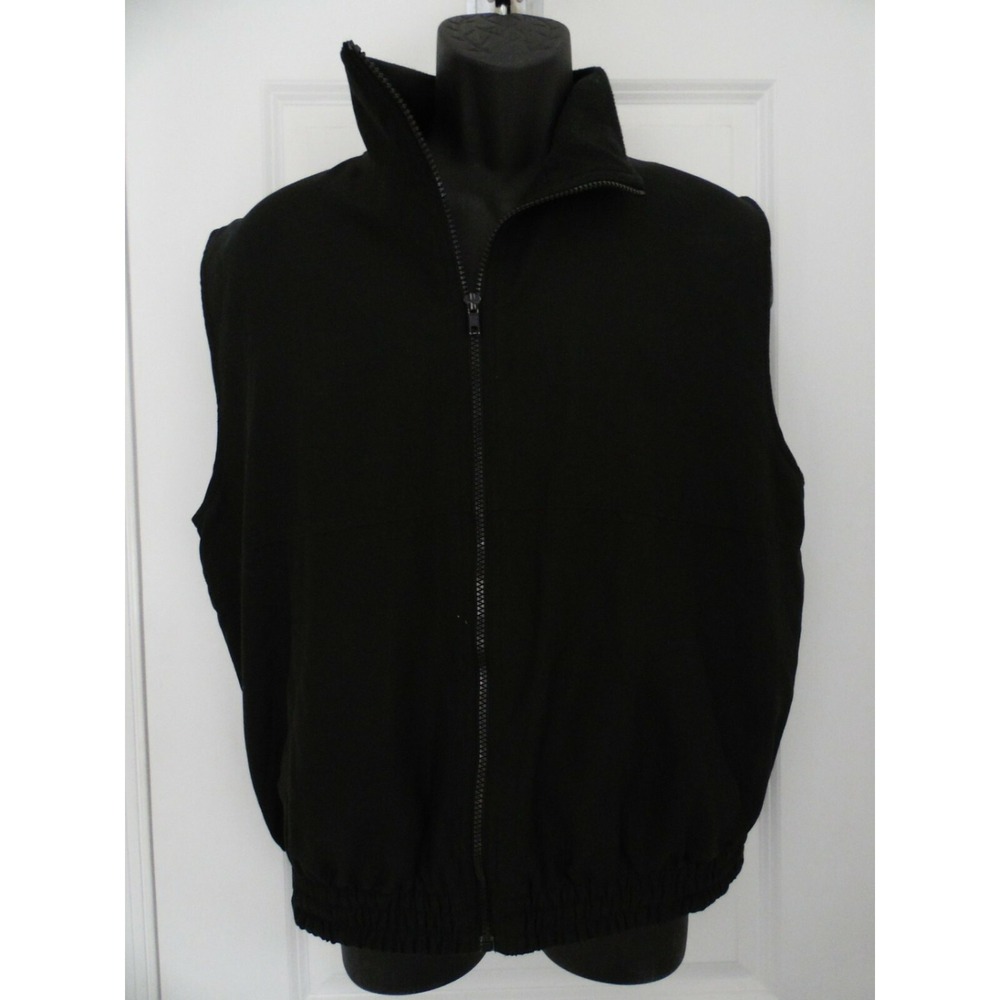 Weatherproof‎ Garment Company Mens Black Full Zip Performance Vest Size Medium